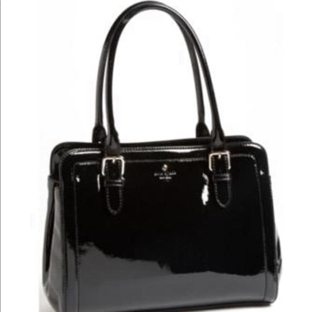 Kate Spade Carlisle Miles Black Patent Purse